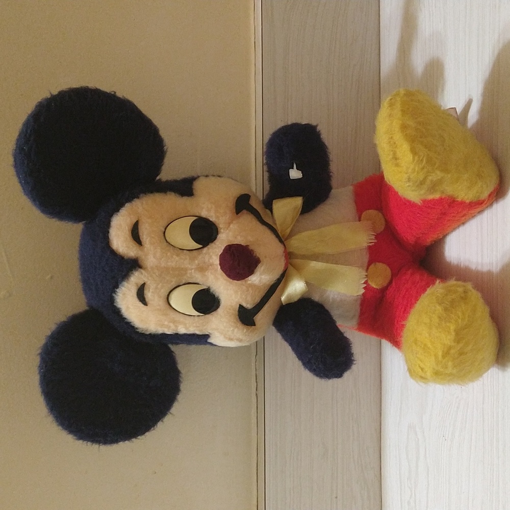 Vintage 1950's Walt Disney Mickey Mouse Plush Doll 15" California Stuffed Toys